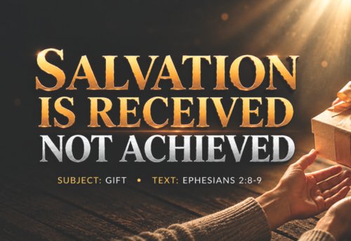 Series Messages: Salvation Is Received, Not Achieved