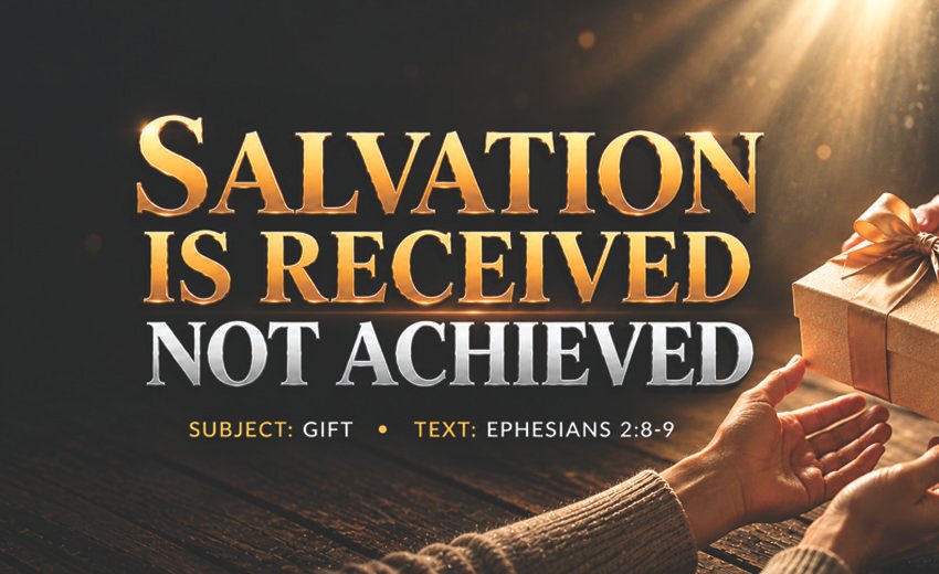 Series Messages: Salvation Is Received, Not Achieved